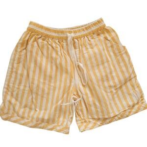 Well Dressed Wolf Yellow Striped Shorts